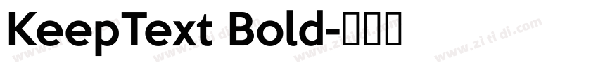 KeepText Bold字体转换